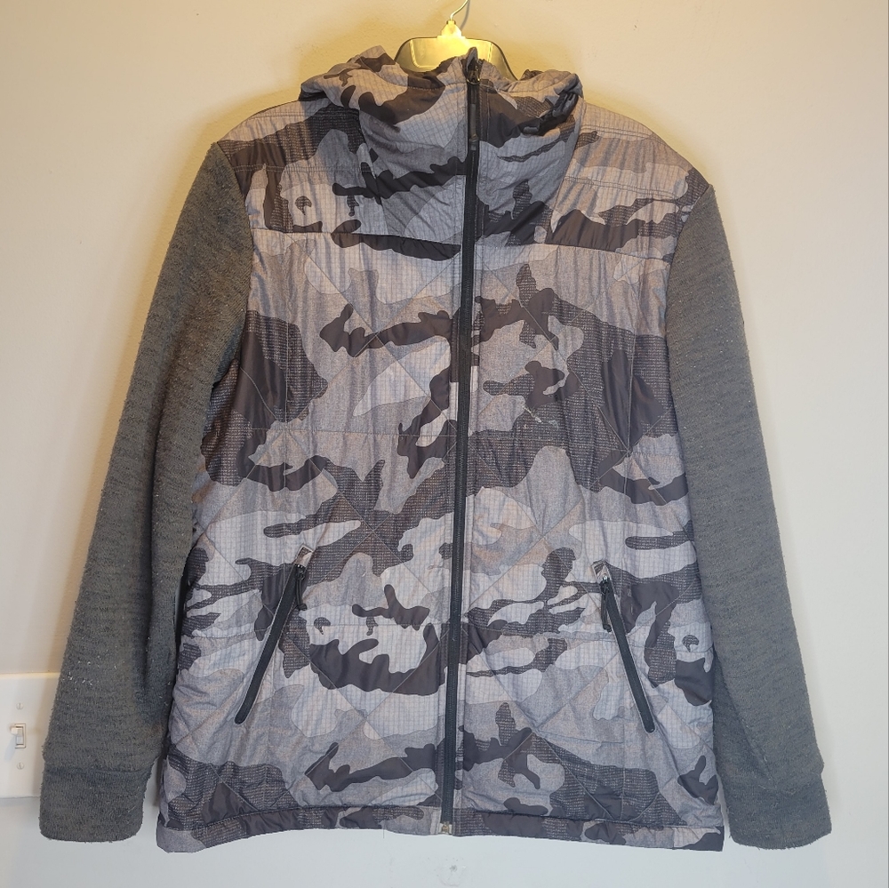 The North Face Winter Jacket, Gray Camouflage